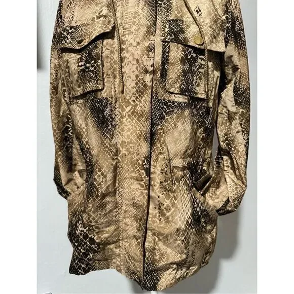 Lauren Ralph Lauren women’s Windbreaker S snakeskin print - Picture 2 of 10